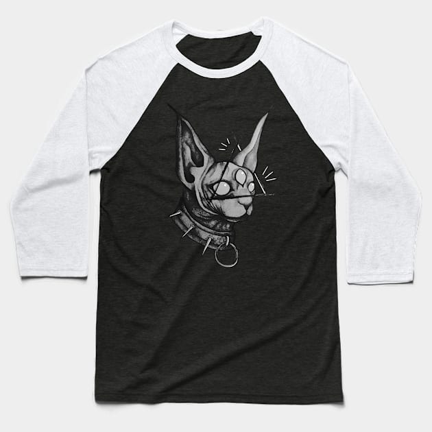 Sphynx Baseball T-Shirt by stcrbcn